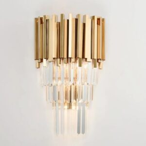 Remy Modern LED Gold Crystal Wall Light