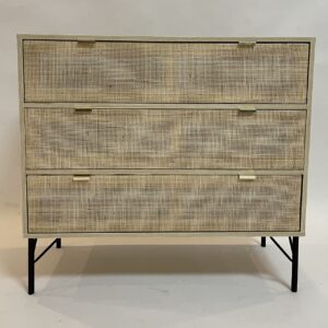 Viola Rattan Wood 3 Drawer Chest