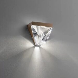 Belvedere Modern LED Crystal Black Gold Wall Light