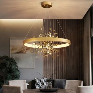 Blossom Modern Gold Copper Round LED Ceiling Light