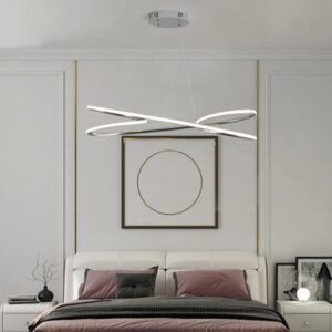 Lumina Gold Chrome Plated Wavey Ceiling Pendant Light