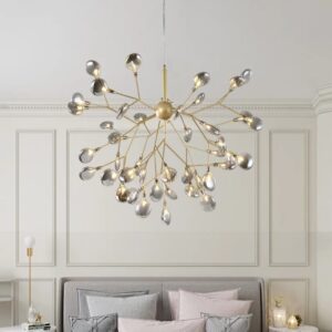 Anna Gold Black Tree Branch Ceiling Pendant Light