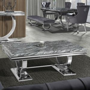 Arianna Marble Glass Coffee Table