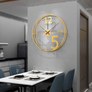 Costa Luxury Metal Round Clock