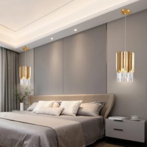 Tara Gold Silver Ring Ceiling Pendant Chandelier Light