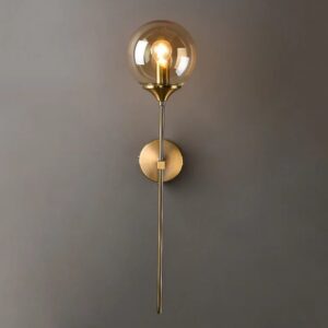 Elan Modern Glass Ball Gold Wall Light