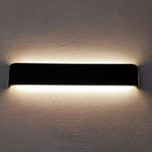 Louis Modern LED Silver Black Wall Light