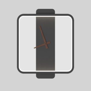 Luxe Luxury LED Light Square Metal Clock