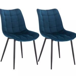 Mario Luxury Blue Black Dining Chairs