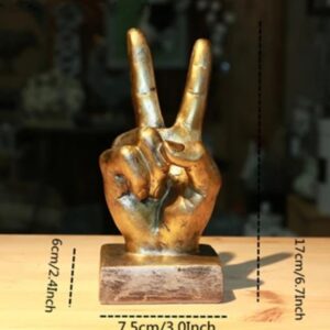 Peace Ornament Art Resin Statue