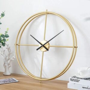 Rome Round Metal Clock