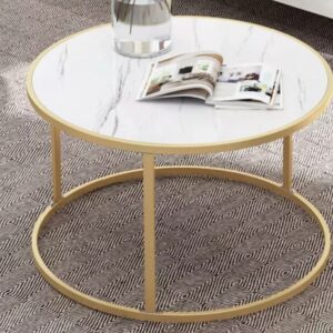 Sara Marble Texture Top Coffee Side Table