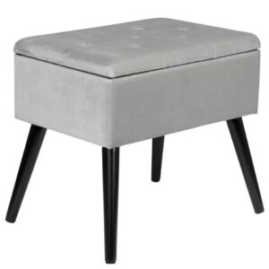 Compton Velvet Storage Stool