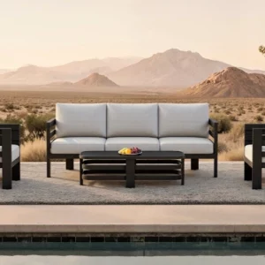 Andros Outdoor 5 Seater Lounge Luxury Modern Garden Patio Furniture Set