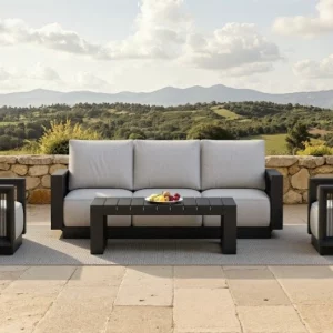 Ikos Outdoor 5 Seater Lounge Luxury Modern Garden Patio Furniture Set